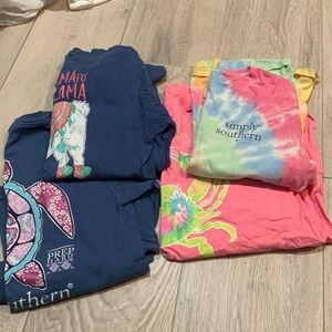 4 Simply Southern t-shirts